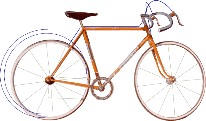 bicicletta epoca da corsa artigiano marca guglielmo a messina fotografia